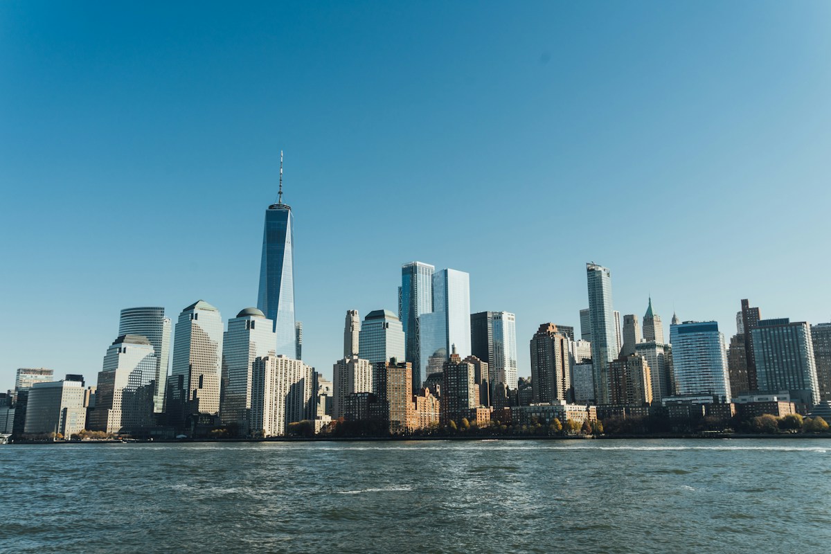 Skyscrapers in downtown Manhattan, New York