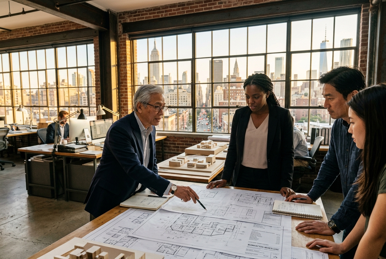 Manhattan architectural design studio and engineering workspace